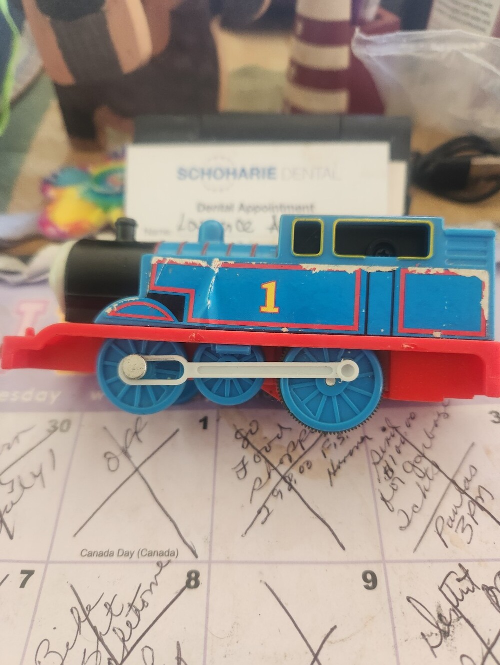 Blue #1 Kids Train Engine Toy - Classic Locomotive Thomas